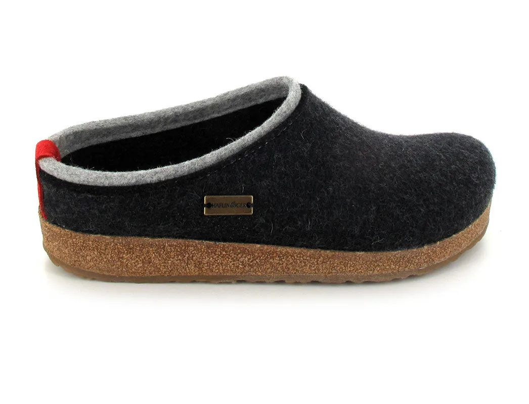 HAFLINGER® Kris Unisex Clogs | Grizzly, Graphite/Gray