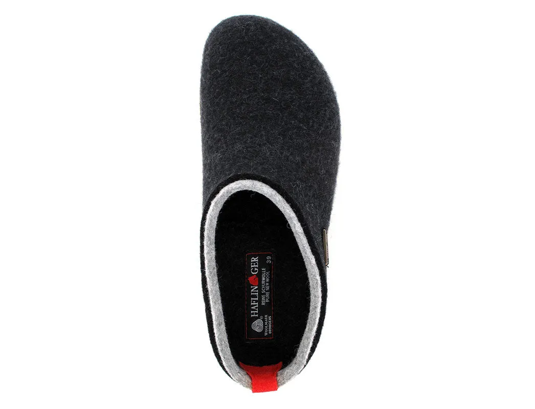 HAFLINGER® Kris Unisex Clogs | Grizzly, Graphite/Gray