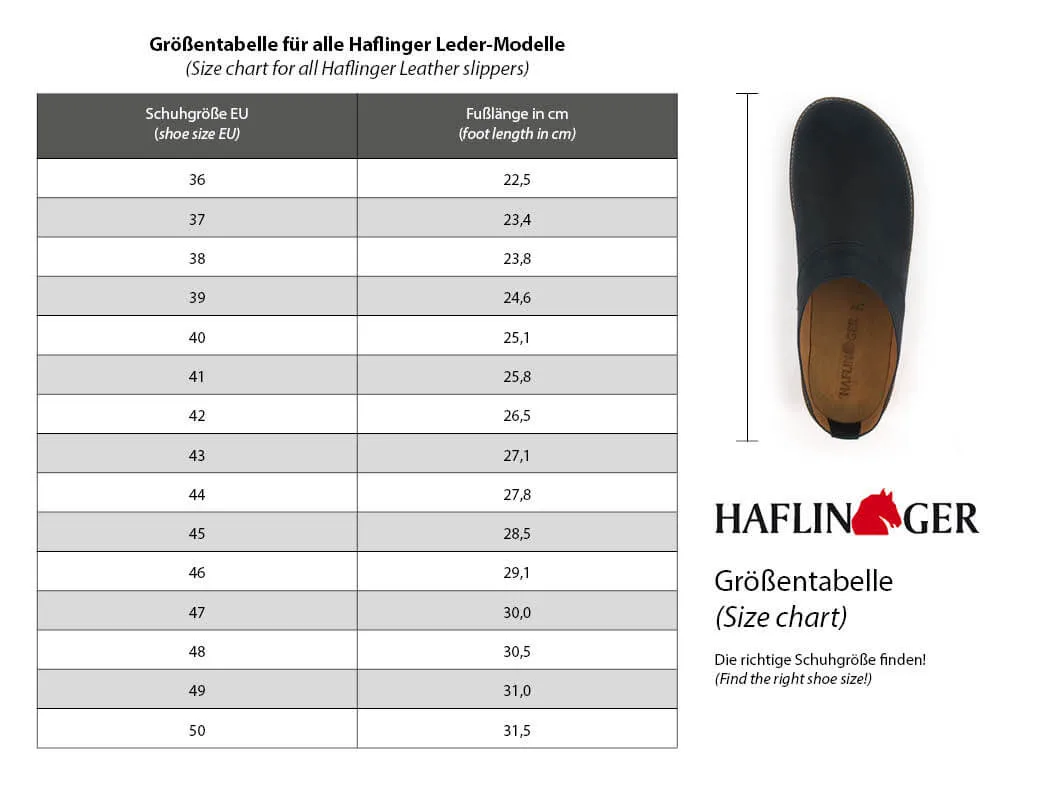 HAFLINGER Men Women Leather Clogs 'Travel Classic', dark brown