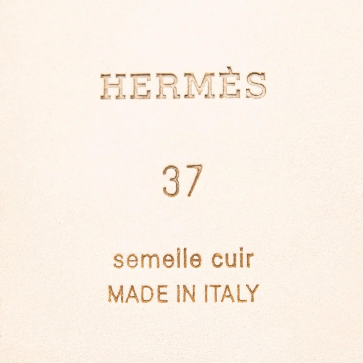 Hermes Gold Suede Oran Sandals 37