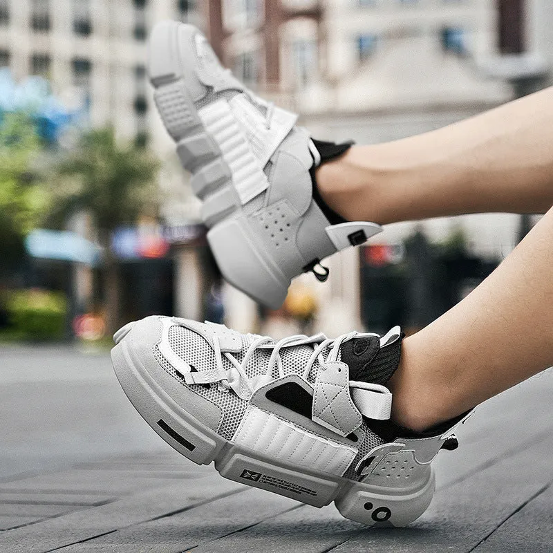 High-top Fashion Breathable Men's Platform Sneakers