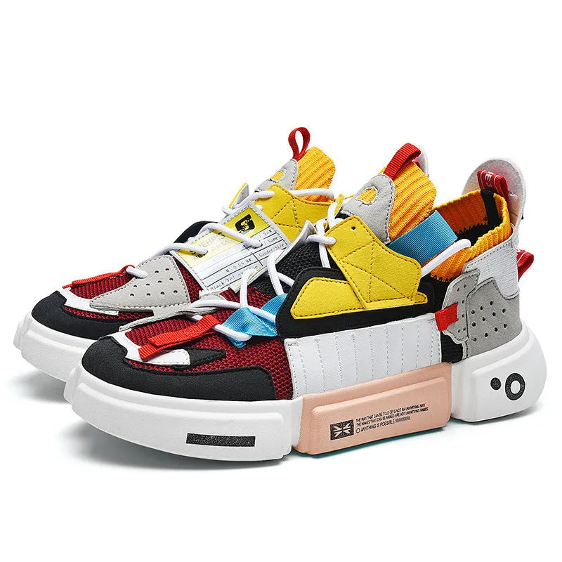High-top Fashion Breathable Men's Platform Sneakers
