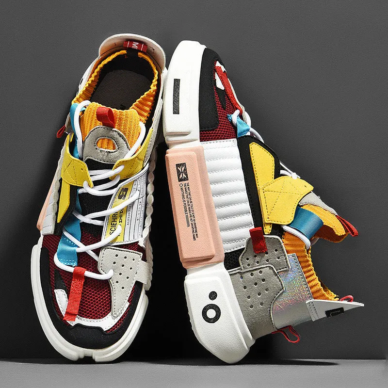 High-top Fashion Breathable Men's Platform Sneakers