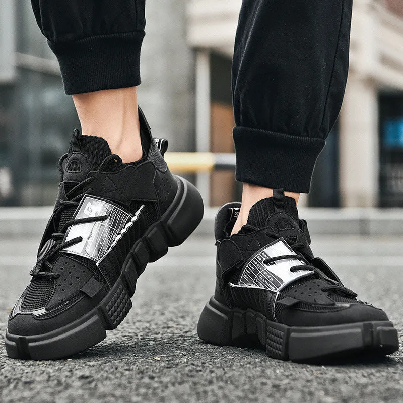 High-top Fashion Breathable Men's Platform Sneakers