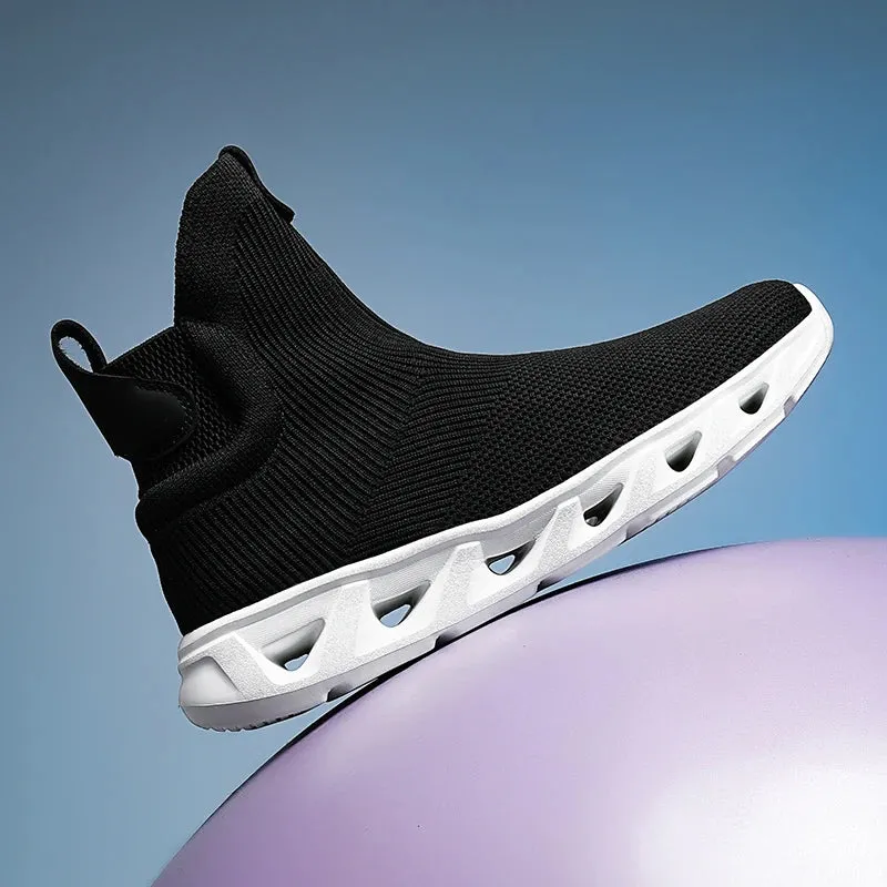 High-Top Slip-on Black Sneakers