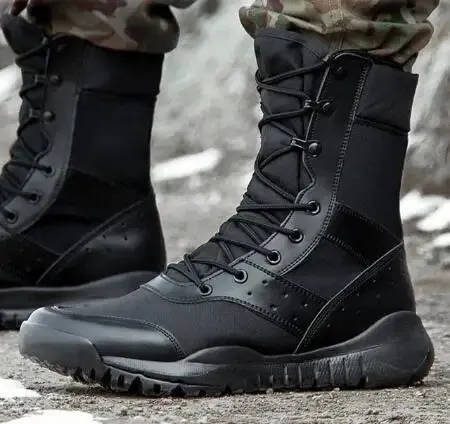 High-Top  Tactical Boots – Durable & Lightweight