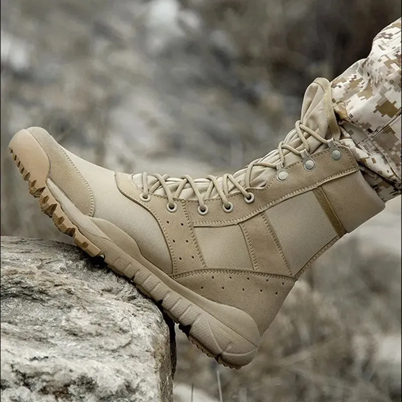High-Top  Tactical Boots – Durable & Lightweight