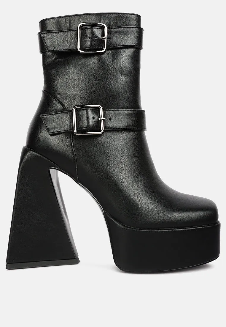 Hot Cocoa High Platform Ankle Boots By Ruw