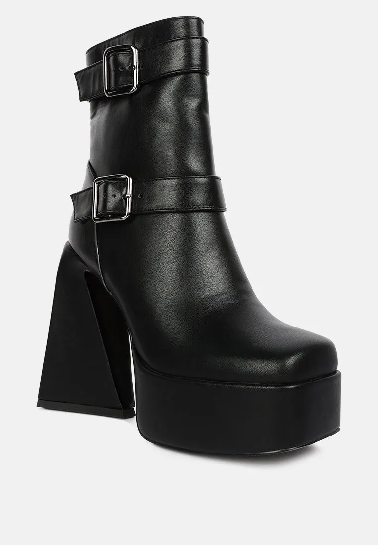 Hot Cocoa High Platform Ankle Boots By Ruw