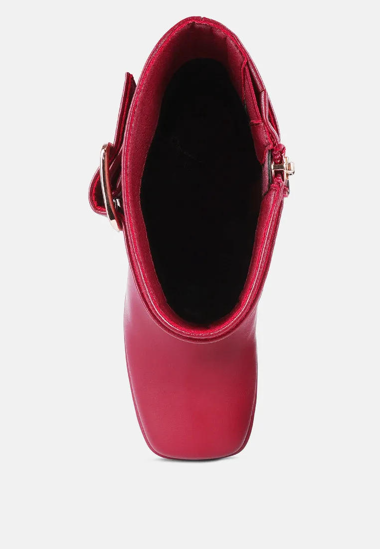 Hot Cocoa High Platform Ankle Boots By Ruw