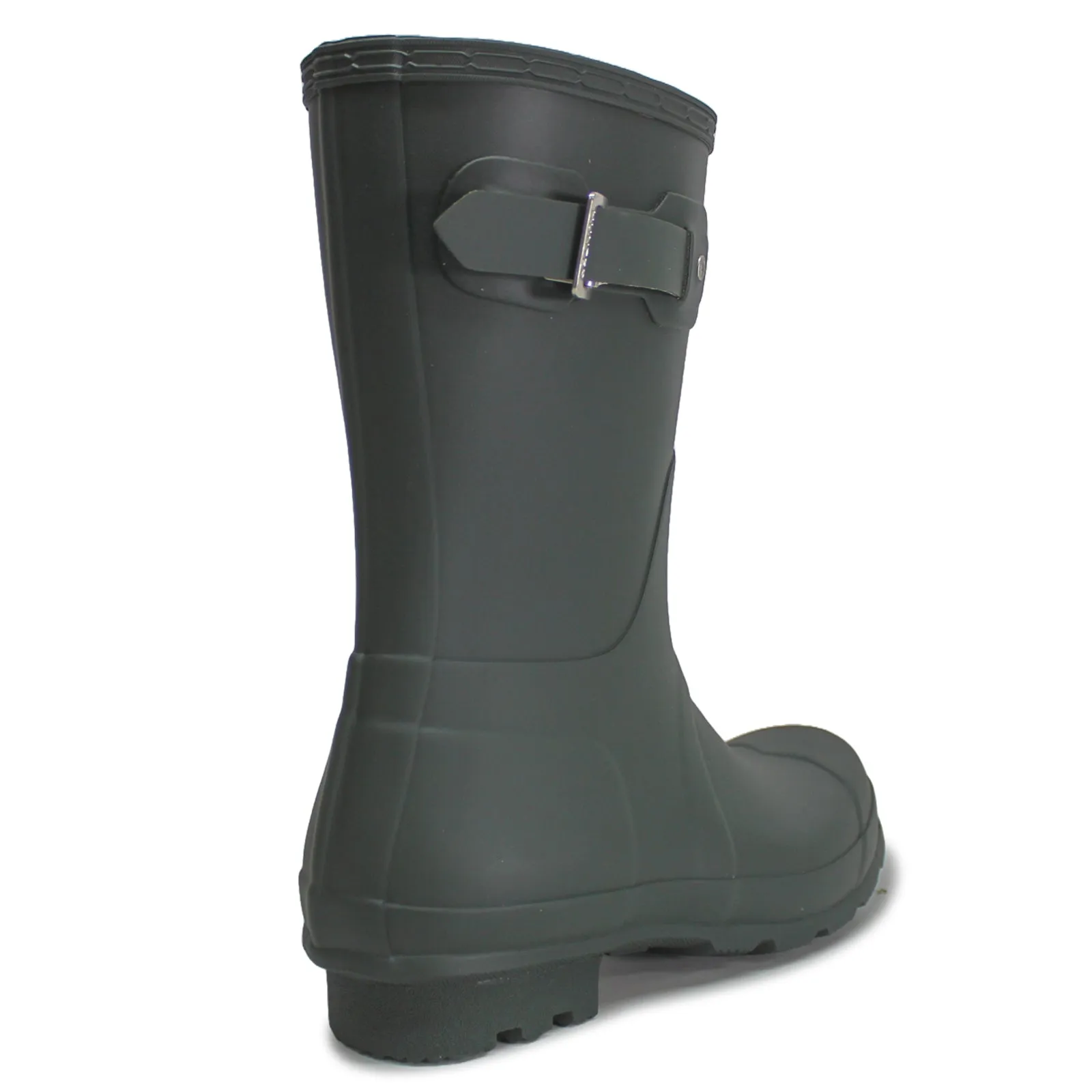 Hunter Original Rubber Men's Short Wellington Boots - Dark Olive