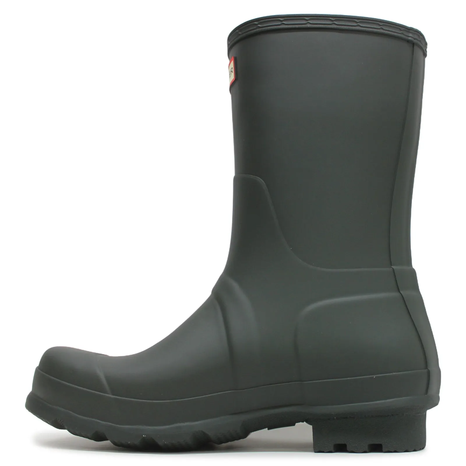 Hunter Original Rubber Men's Short Wellington Boots - Dark Olive