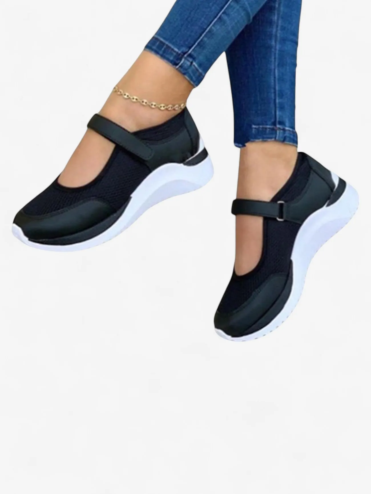 Jada | Women's Summer Breathable Sneakers with Velcro Strap