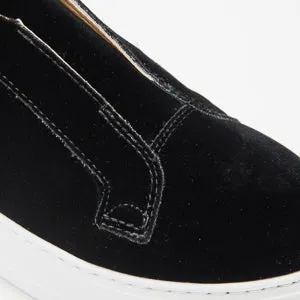 Jane Galland Trainers Marie Black Velvet Platform