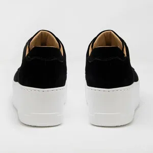 Jane Galland Trainers Marie Black Velvet Platform