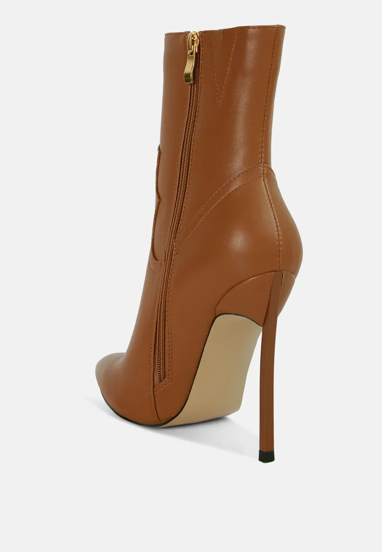 Jenner High Heel Cowboy Ankle Boots By Ruw