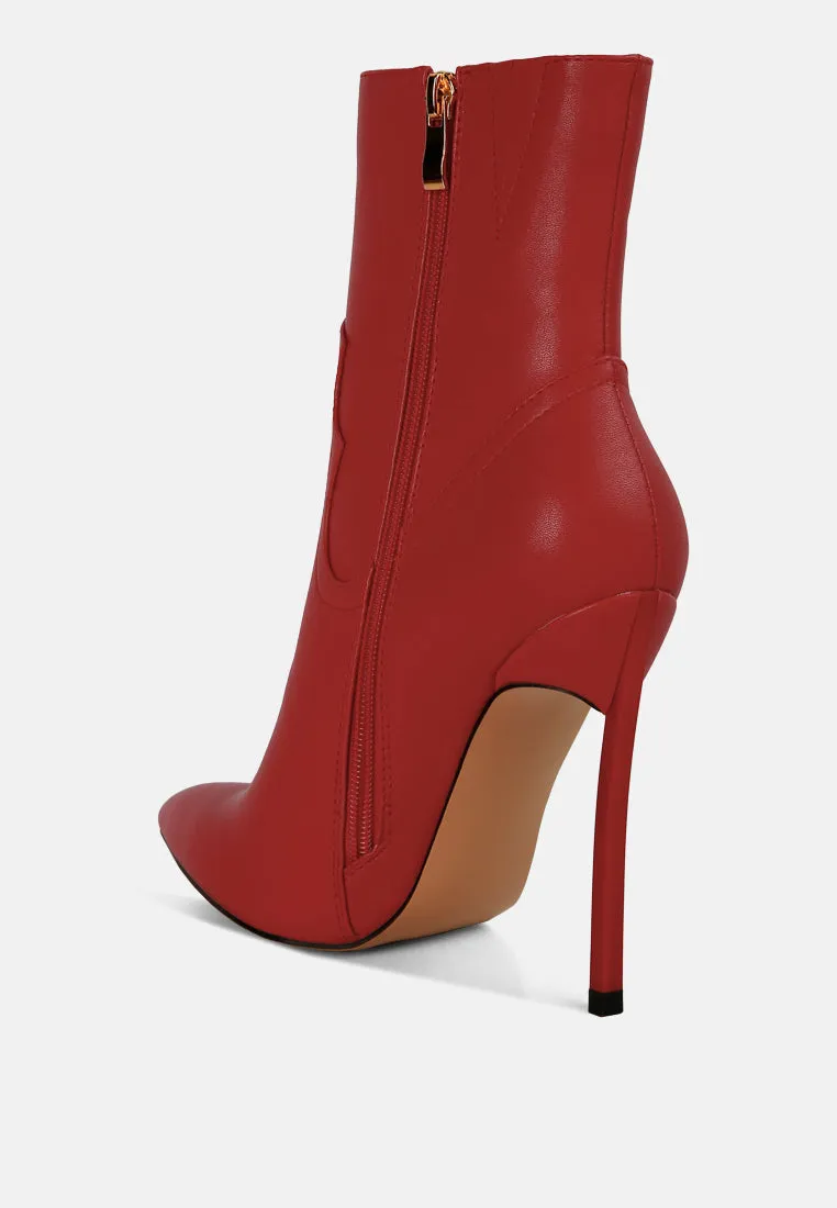 Jenner High Heel Cowboy Ankle Boots By Ruw