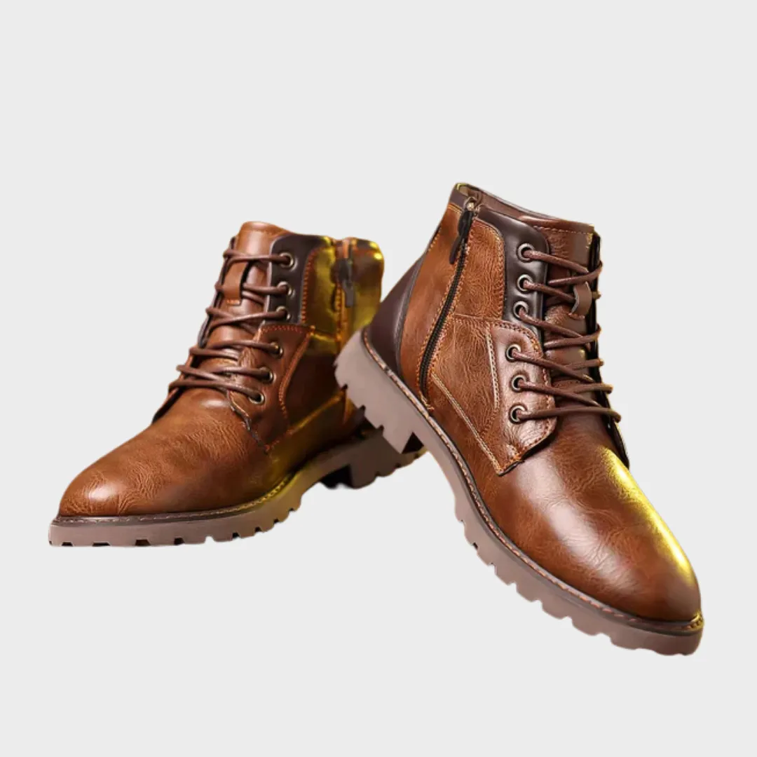 Jethro | Lace-up Boots in Durable Leather