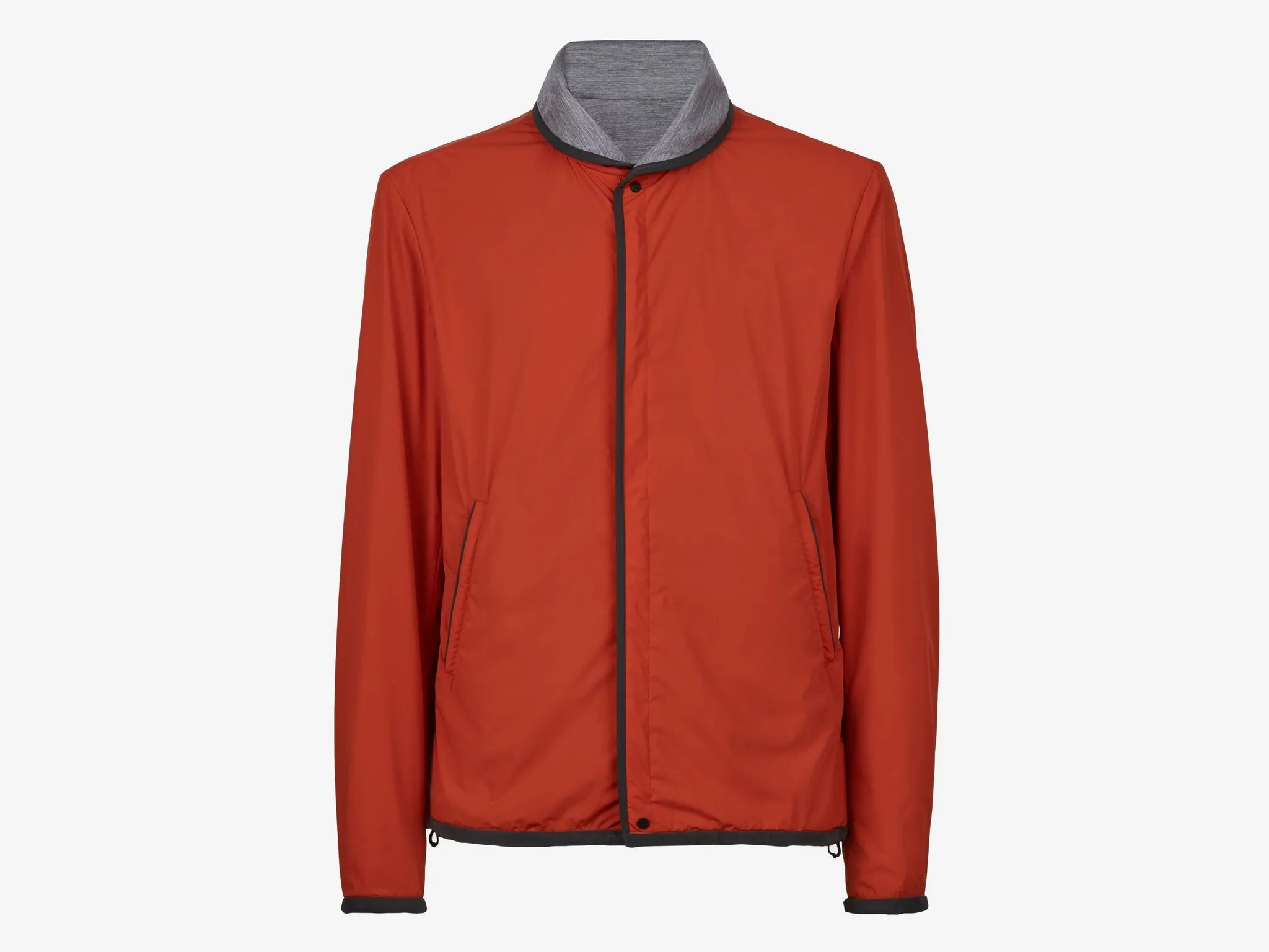 Jib Set Reversible Stretch Nylon And Cashmere And Silk Jacket - Rockmelon