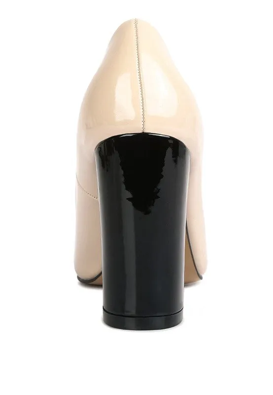KAMIRA BLOCK HEELED FORMAL PUMPS