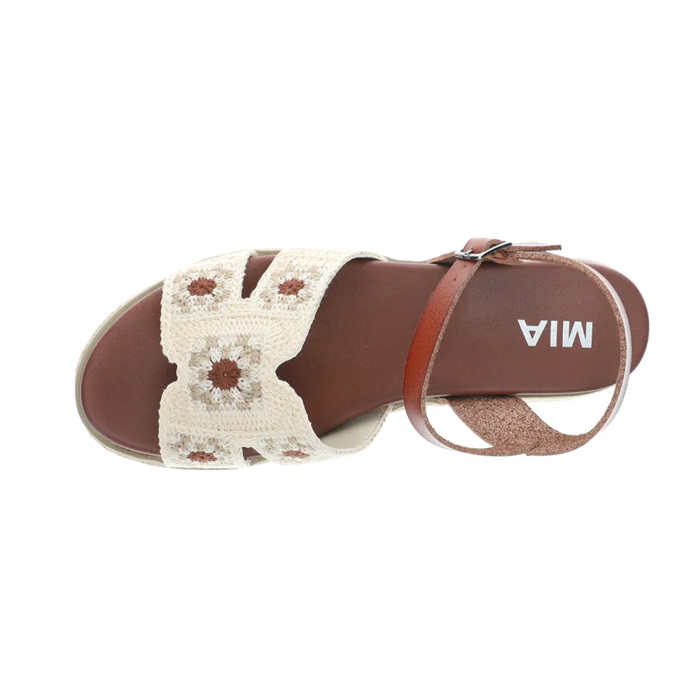 Keva Floral Wedge Espadrille Sandals
