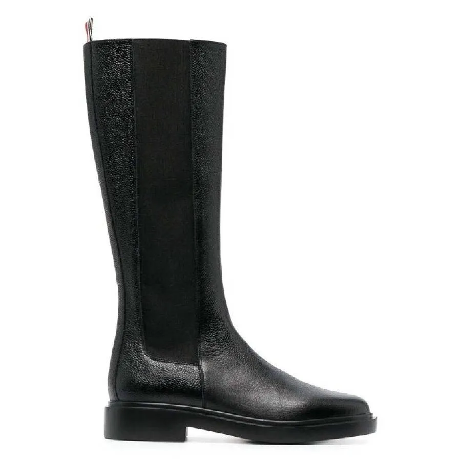 Knee-High Leather Chelsea Boots