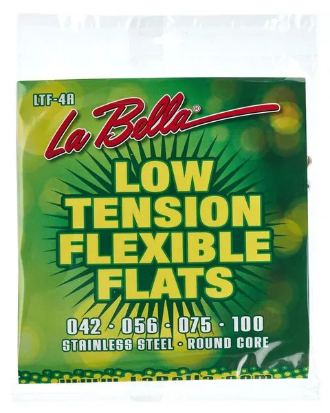 La Bella LTF-4A Low Tension Flexible Flats Bass Strings - 4-string