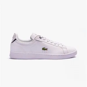 Lacoste CARNABY Mens Leather Casual Court Trainers White/Navy