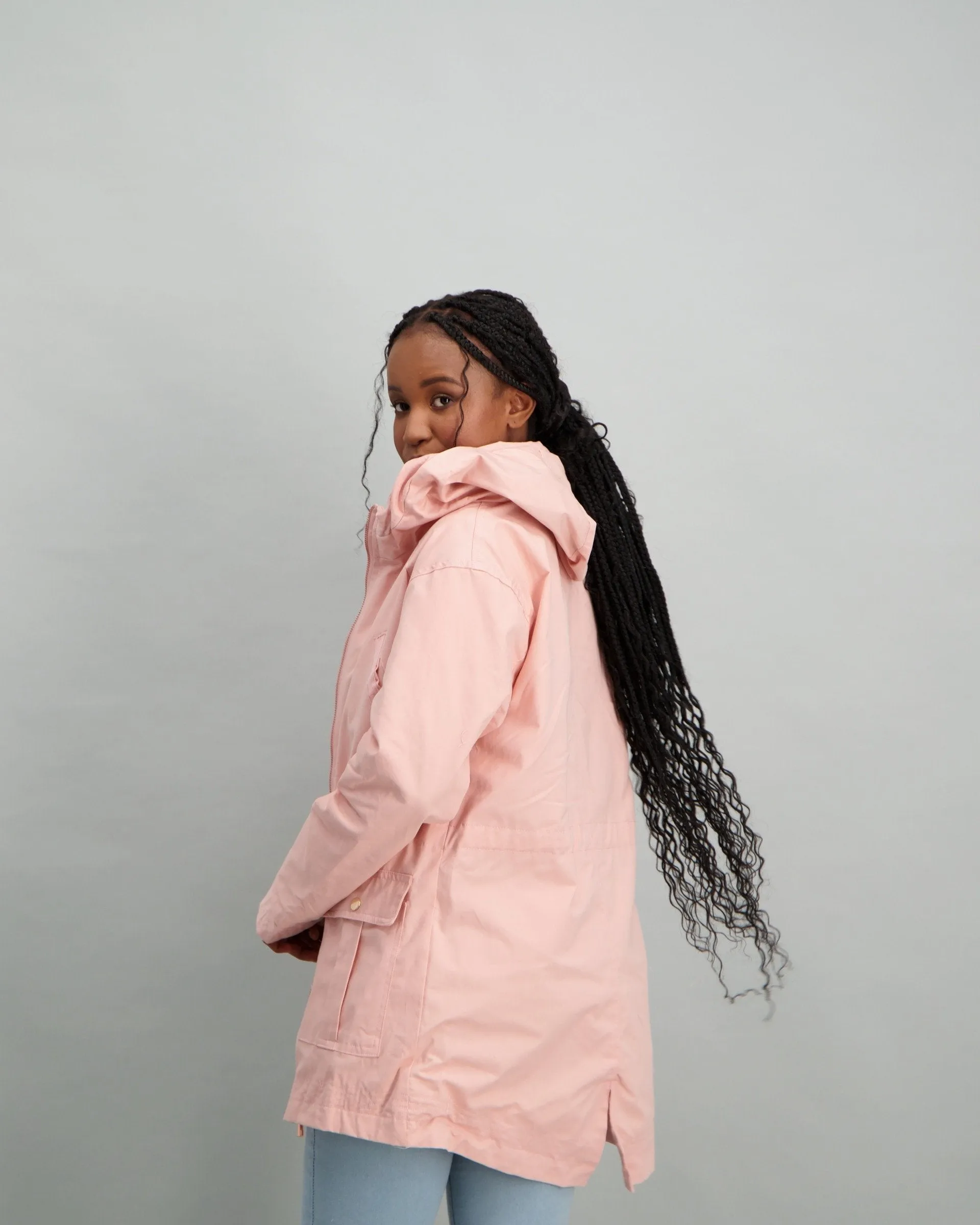 Ladies Parker Jacket - Pink