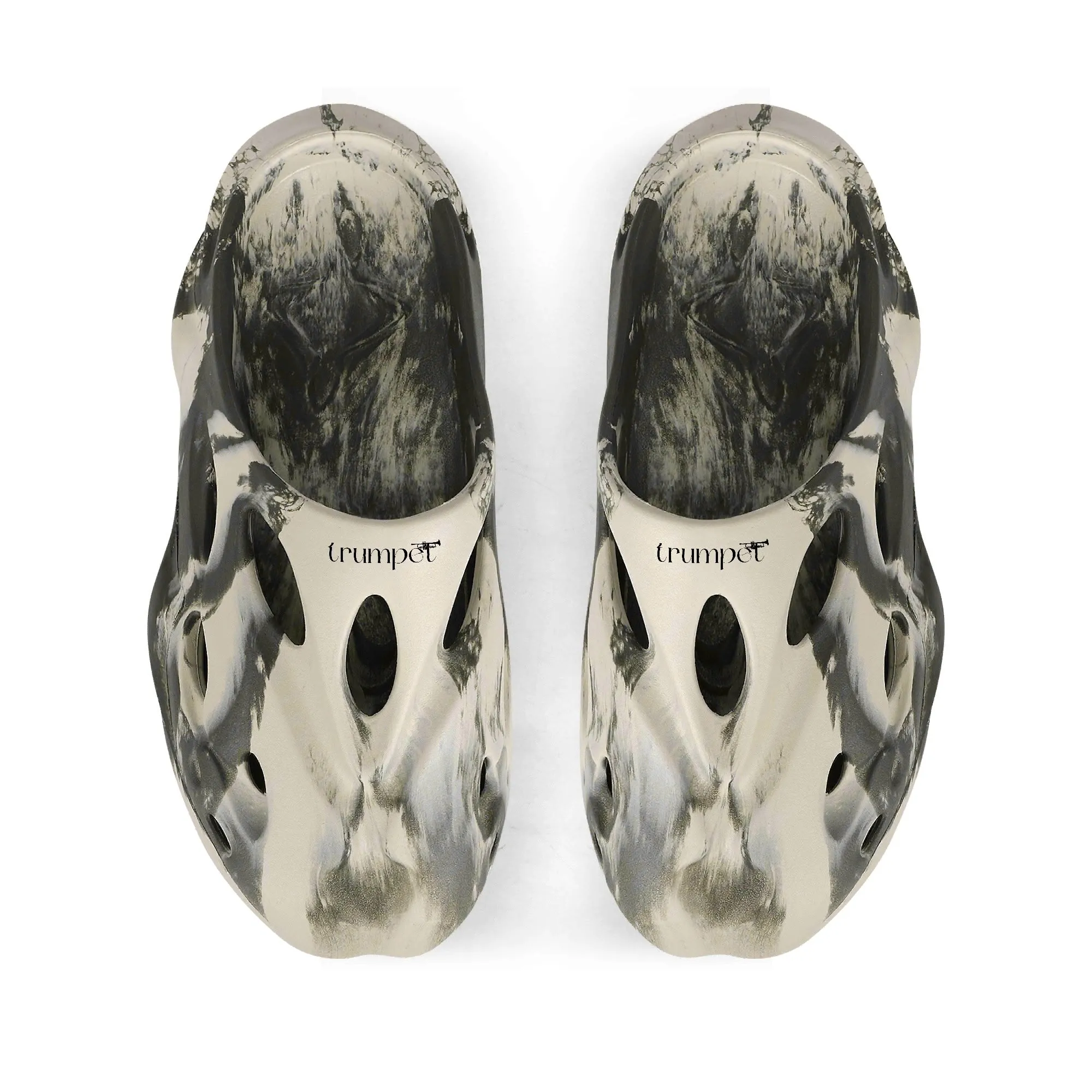 Leisure Trumpet EVA Two-tone Hollow Out Clogs