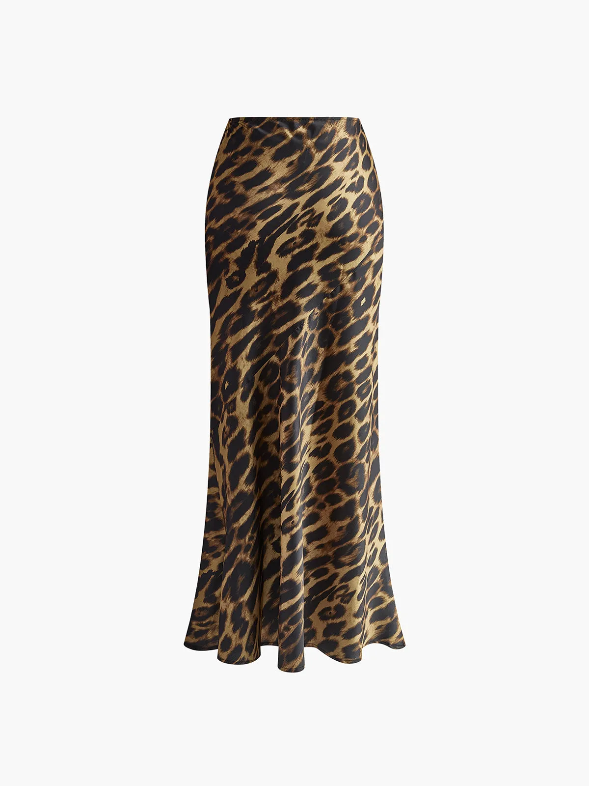 Leopard Satin Maxi Skirt | Bold & Chic | Flowy & Elegant