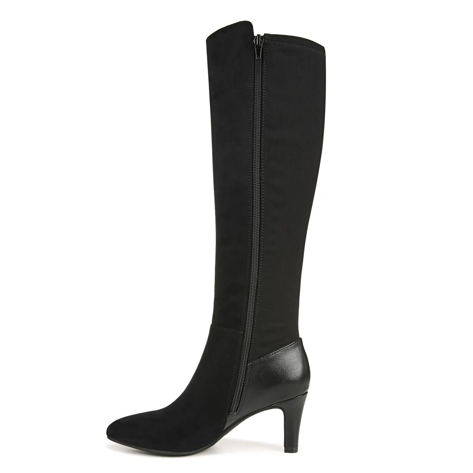 LifeStride Womens Gracie High Heeled Tall Boots Black 7 M