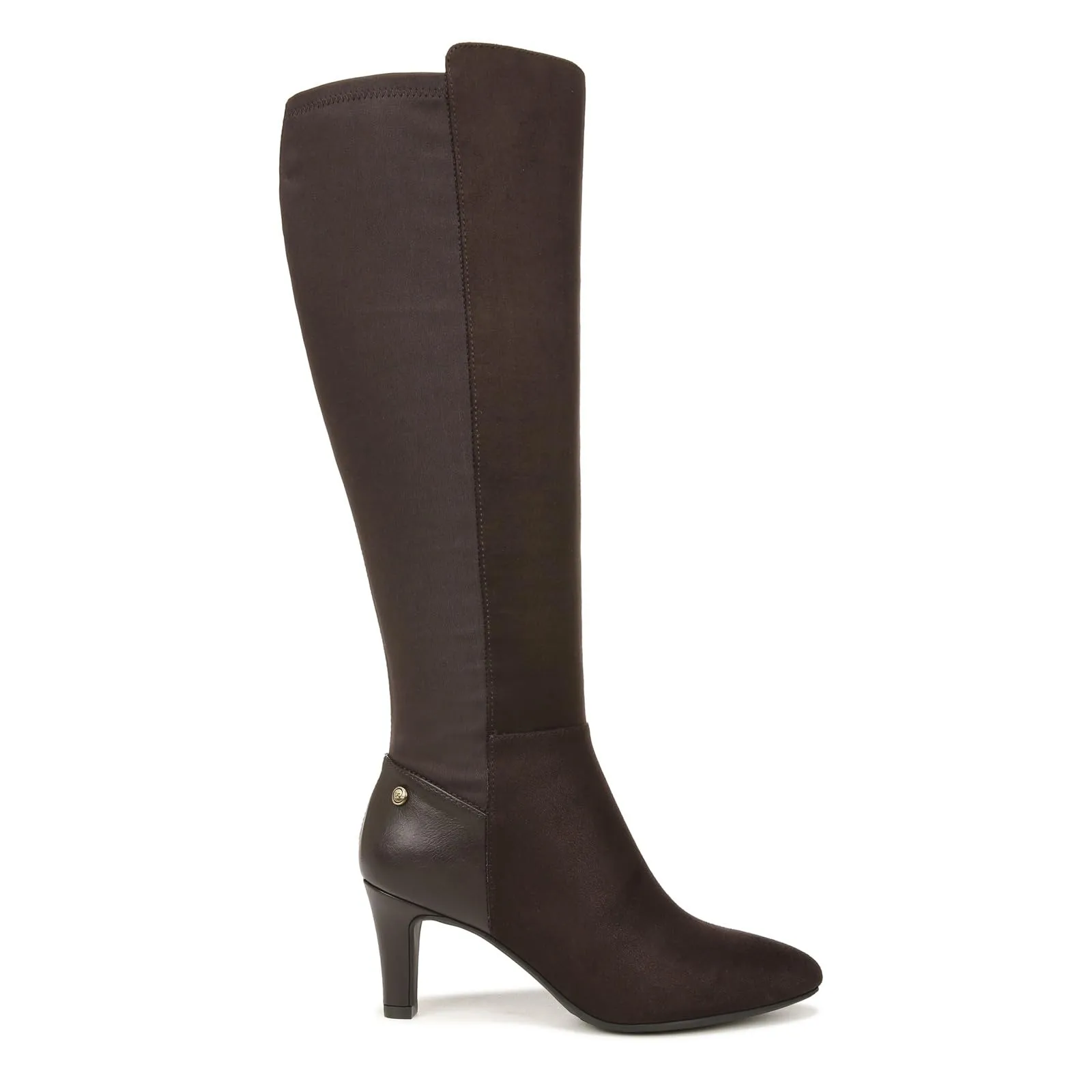 LifeStride Womens Gracie High Heeled Tall Boots Dark Chocolate 9 M
