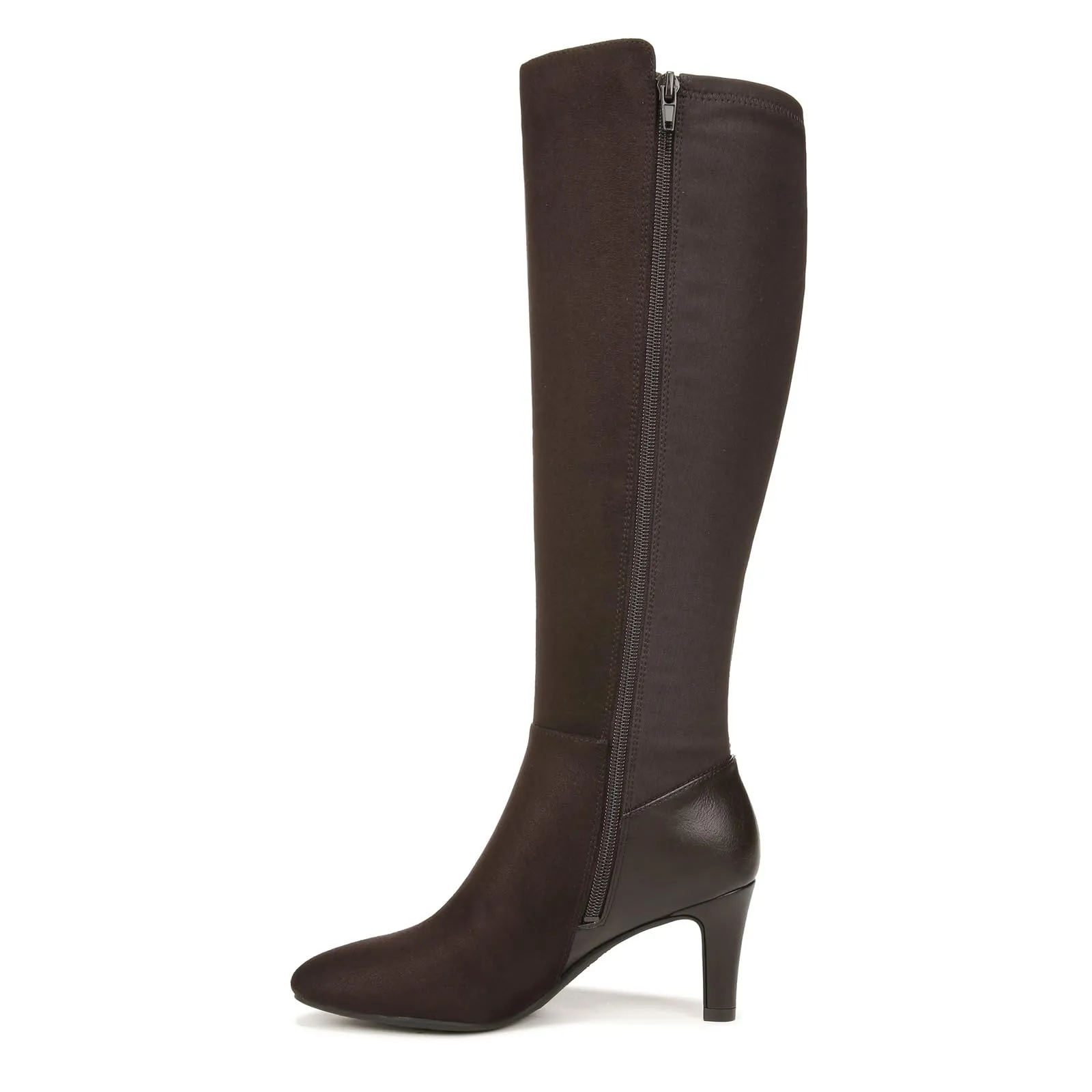 LifeStride Womens Gracie High Heeled Tall Boots Dark Chocolate 9 M