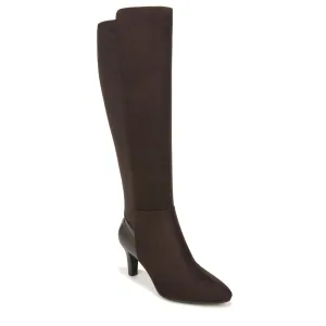 LifeStride Womens Gracie High Heeled Tall Boots Dark Chocolate 9 M