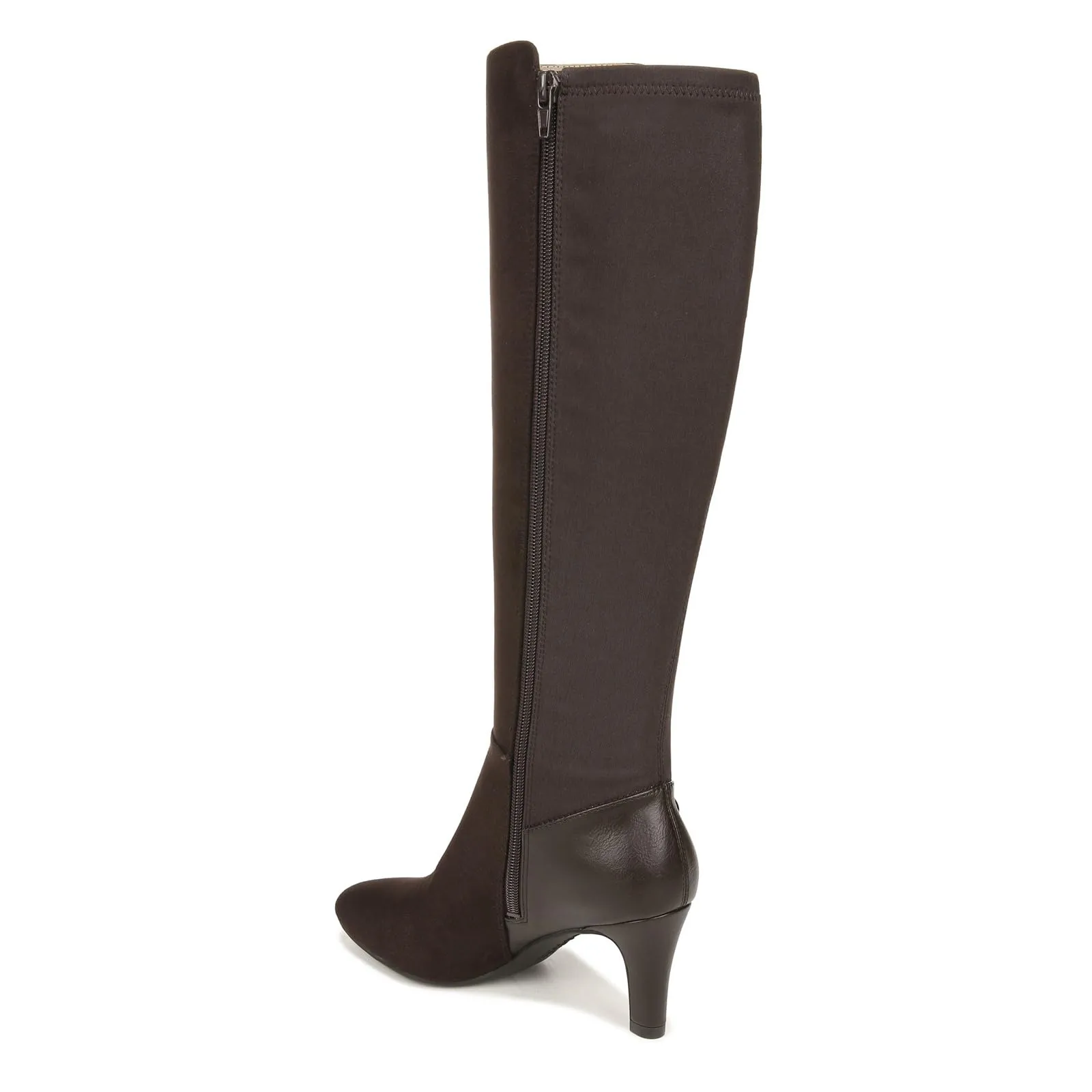 LifeStride Womens Gracie High Heeled Tall Boots Dark Chocolate 9 M