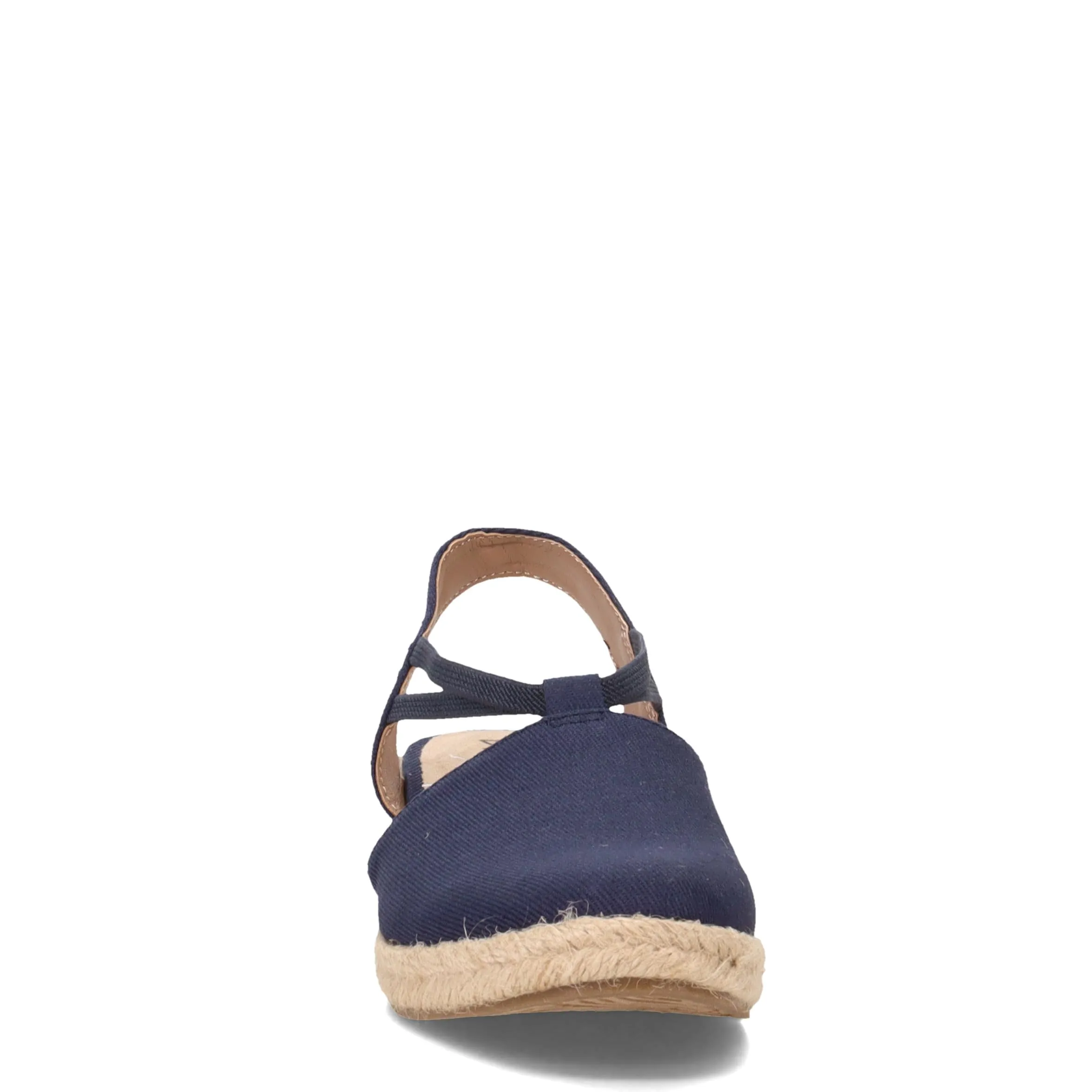 LifeStride Womens Katrina 2 Espadrille Wedge Lux Navy 8 W