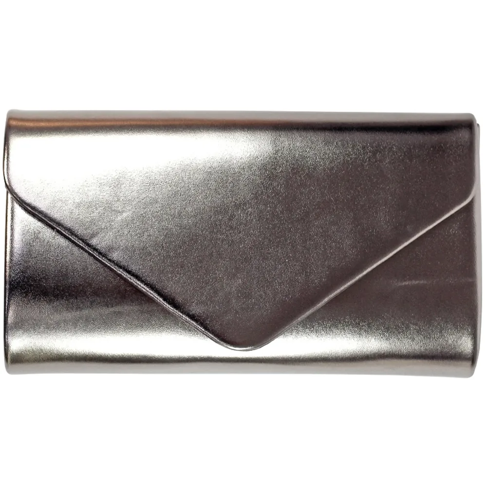 Lunar Blaze Pewter Patent Bag