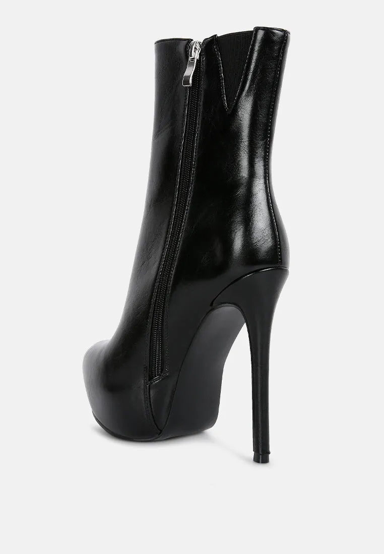 Marsha High Platform Stiletto Ankle Boots By Ruw
