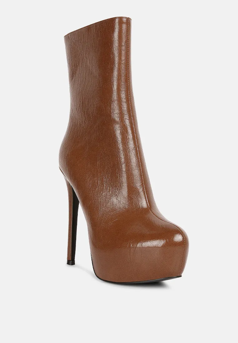 Marsha High Platform Stiletto Ankle Boots By Ruw