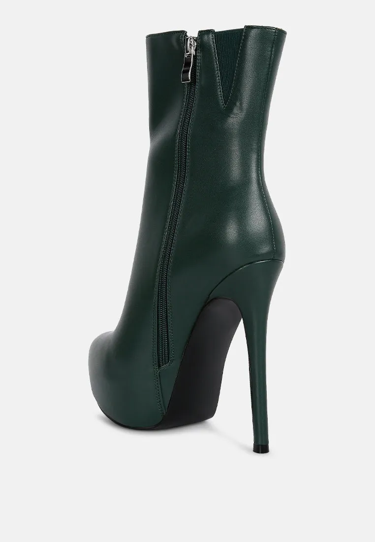 Marsha High Platform Stiletto Ankle Boots By Ruw