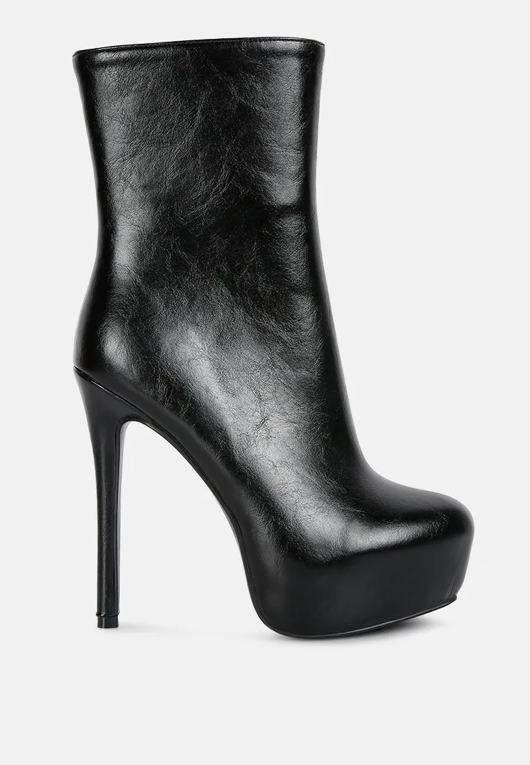 Marsha High Platform Stiletto Ankle Boots By Ruw