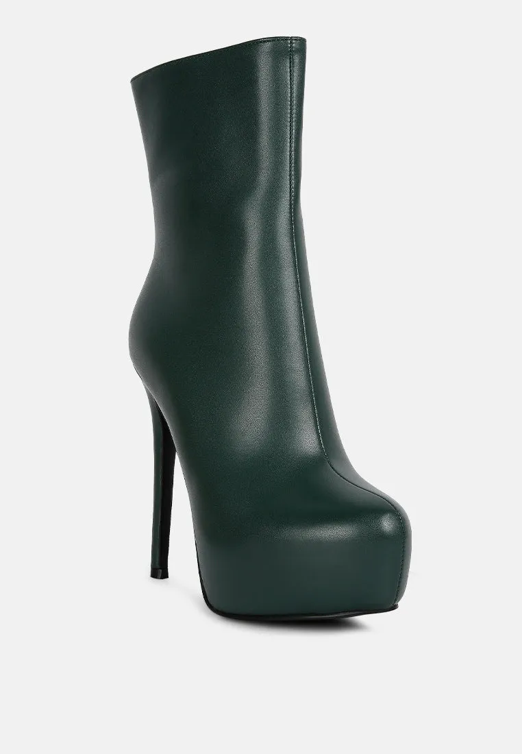Marsha High Platform Stiletto Ankle Boots By Ruw