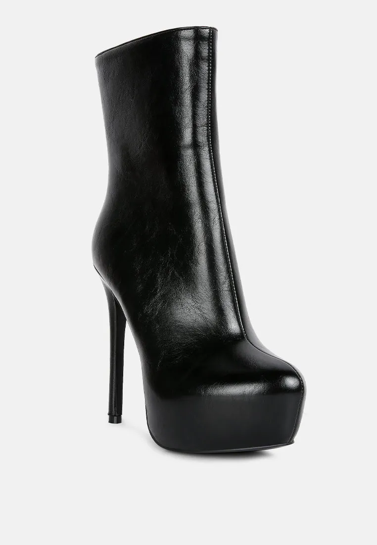 Marsha High Platform Stiletto Ankle Boots By Ruw