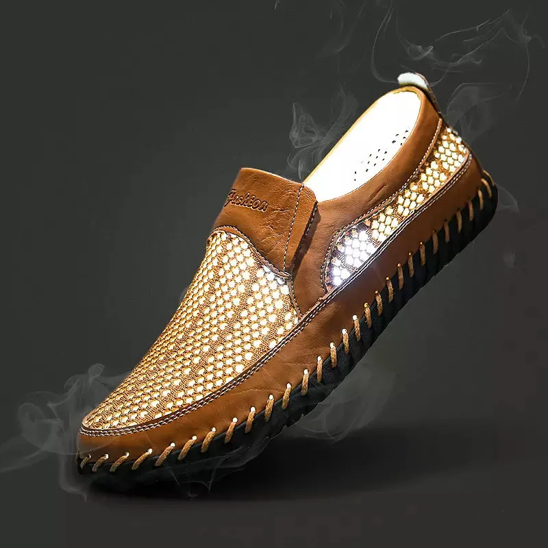 Men Casual Shoes Comfortable Mesh Lightweight Loafers