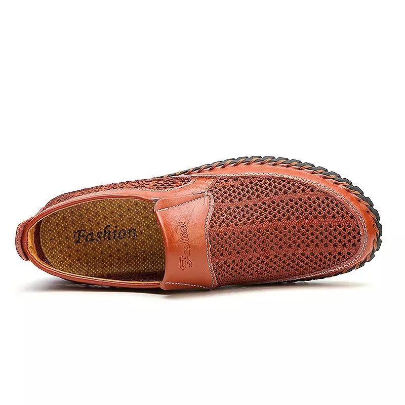 Men Casual Shoes Comfortable Mesh Lightweight Loafers