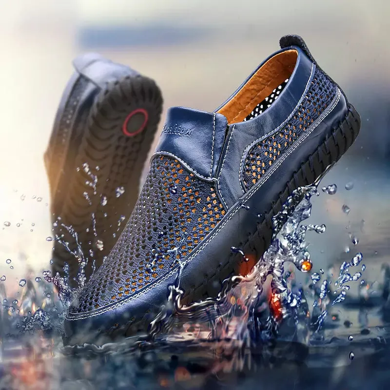 Men Casual Shoes Comfortable Mesh Lightweight Loafers