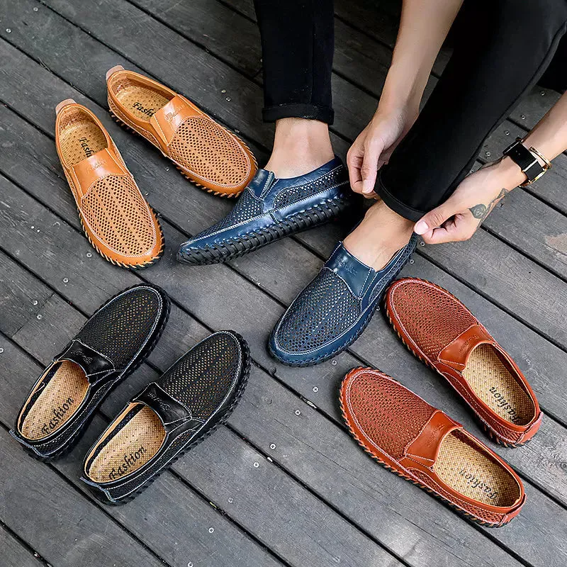 Men Casual Shoes Comfortable Mesh Lightweight Loafers