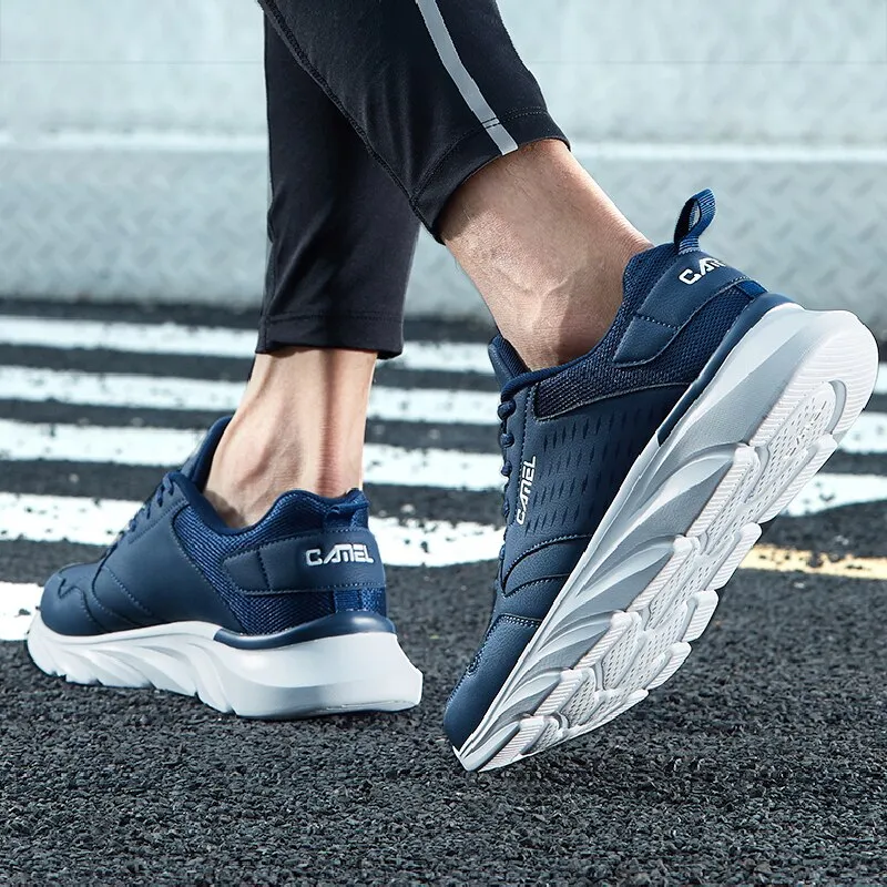 Men's comfortable running waterproof shoes men's casual non-slip shoes spring shock-absorbing shoes