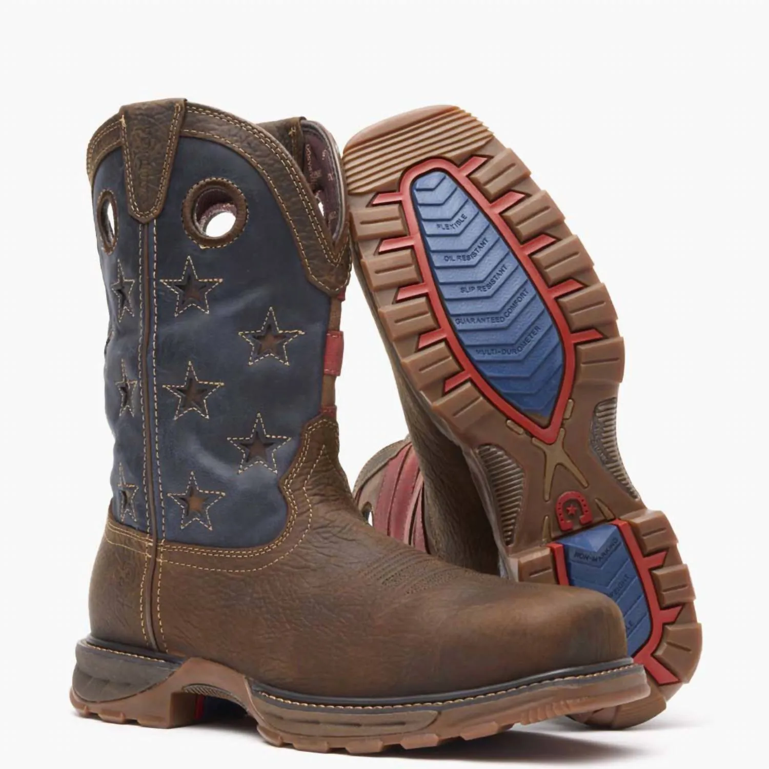 Men's Composite Toe Waterproof Xp Patriot Work Boots In Brown/multi